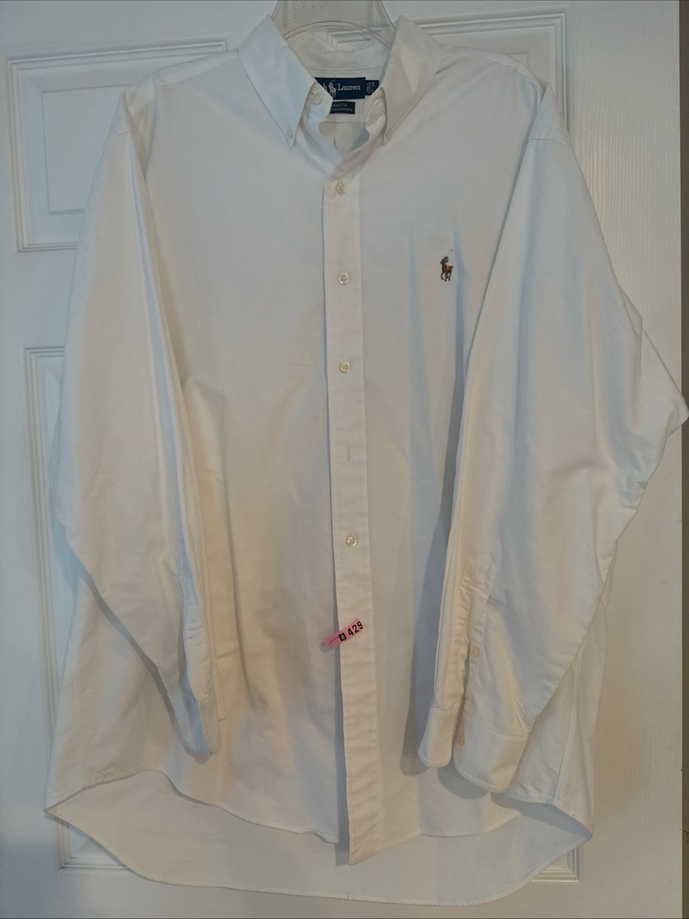 Ralph Lauren Men's Yarmouth Classic Button-Down Shirt - White Size 17-34